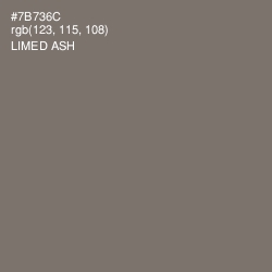 #7B736C - Limed Ash Color Image